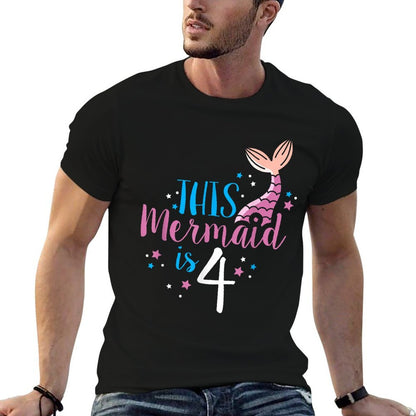 4th Birthday Girl Gifts - This Mermaid Is 4 Years Old  Versatile T-Shirt