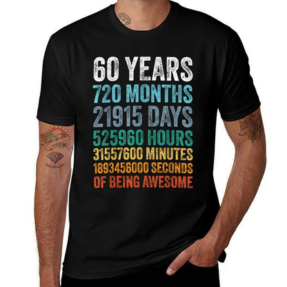 60th Birthday Decoration Men 60yr 60 Year Old Birthday  Classic T-Shirt