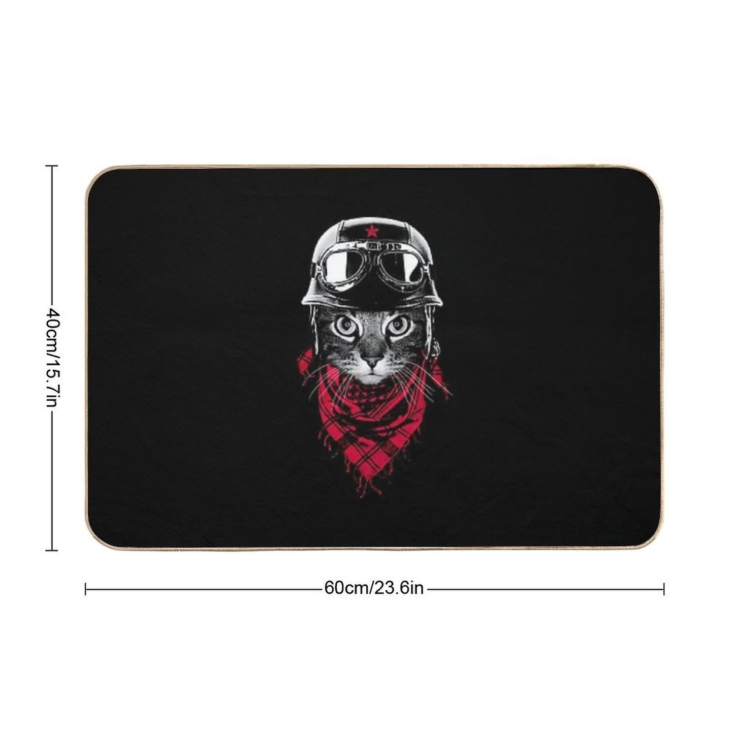 Adventurer Cat  Repositionable Bath Mat