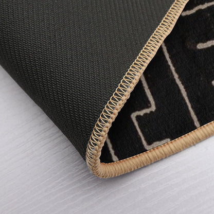 Simple African Mud Cloth  Rapid-Drying Bath Mat