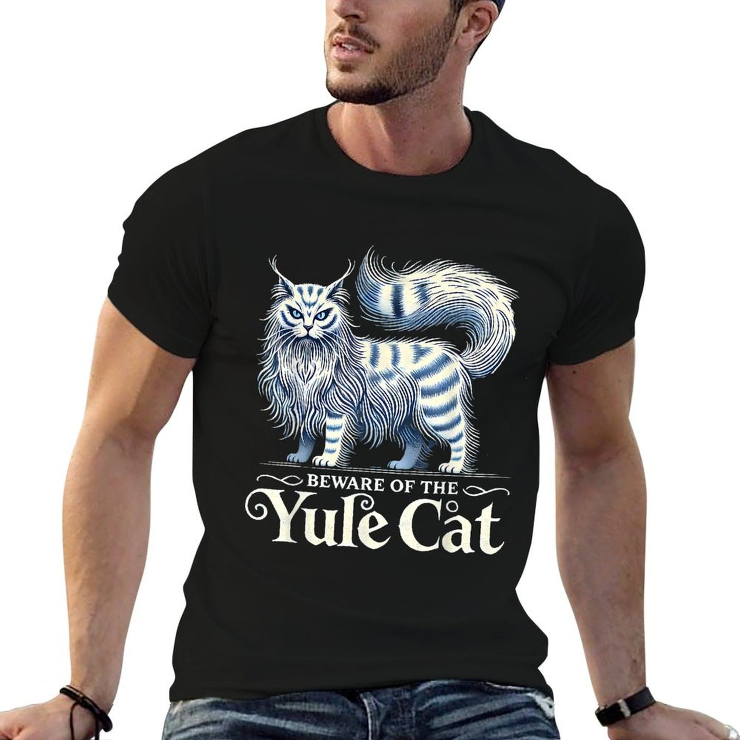 Beware The Jolakotturinn Yule Cat Icelandic Norse Christmas Comfortable T-Shirt