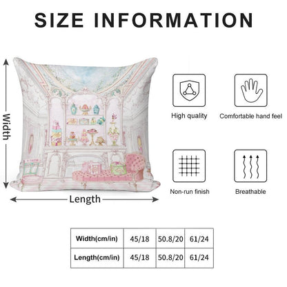 French Patisserie, Paris, Cake Shop, Diorama Soft Ultra-Soft Texture Throw Pillow