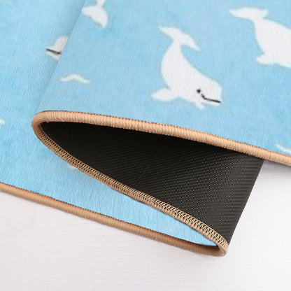Beluga Whale  Dirt-Trapping Bath Mat