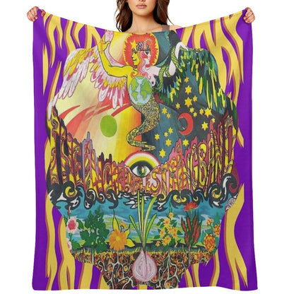 Incredible String Band - Most Psychedelic Album Cover Ever Anti-pilling Throw Blanket