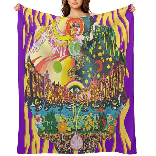 Incredible String Band - Most Psychedelic Album Cover Ever Anti-pilling Throw Blanket
