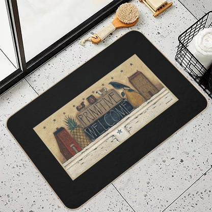 A Primitive Welcome by Donna Atkins  Eco-Friendly Bath Mat