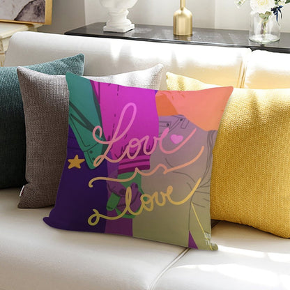 Love Is Love Soft Decorative Cover Throw Pillow