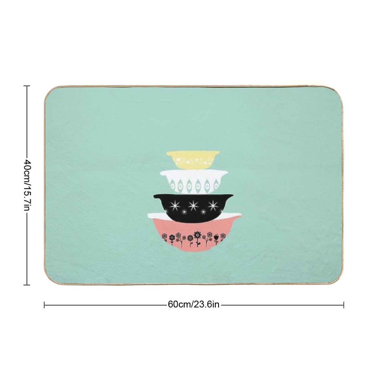 Pyrex Pretties  Odorless Bath Mat