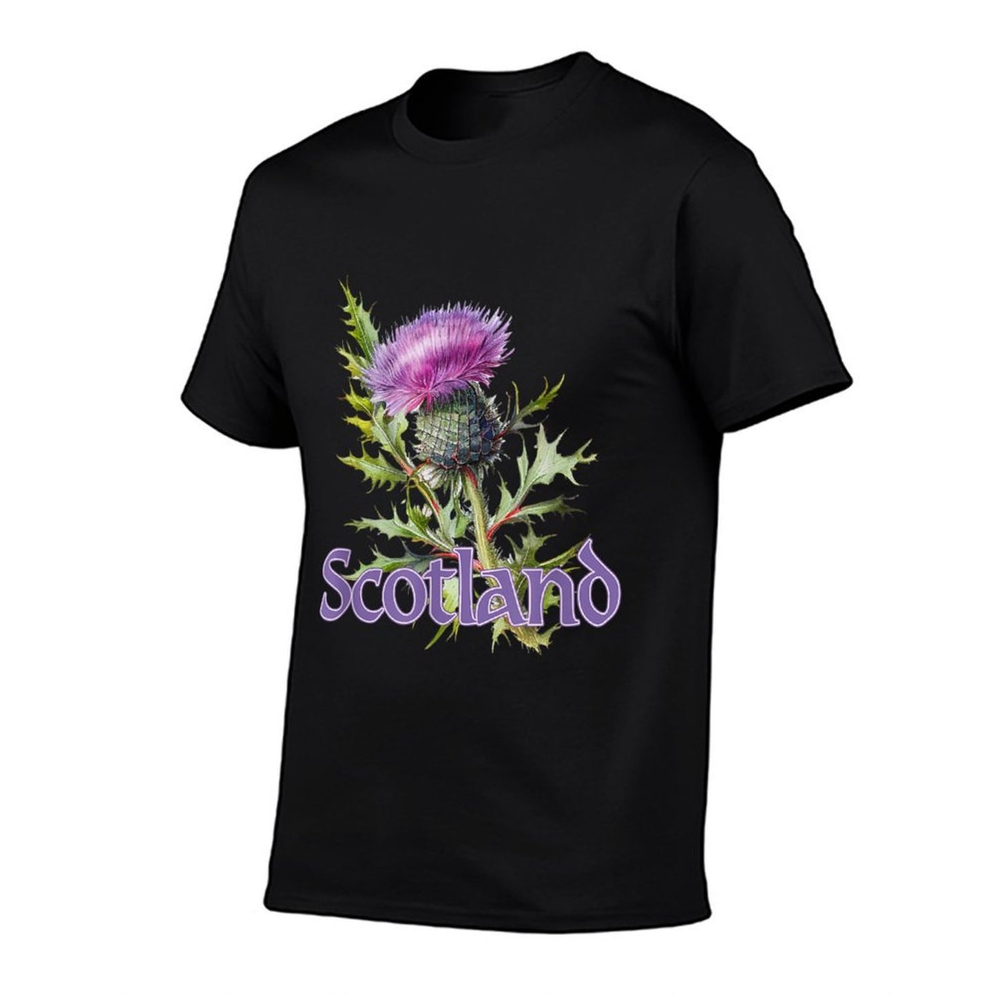 Scotland Watercolor Thistle  Eco-friendly Material T-Shirt