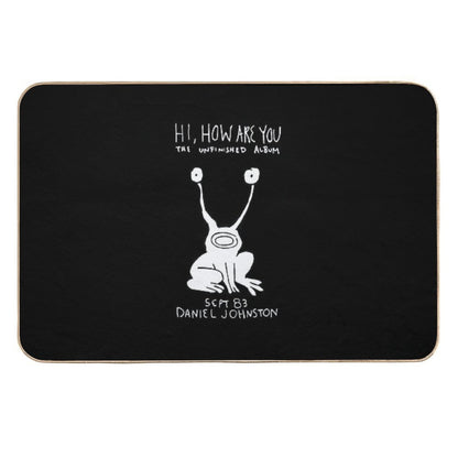 Hi How Are You Daniel Johnston Durable Bath Mat