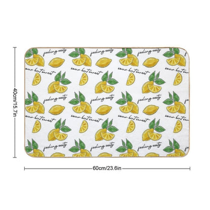 Lemons  Repositionable Bath Mat