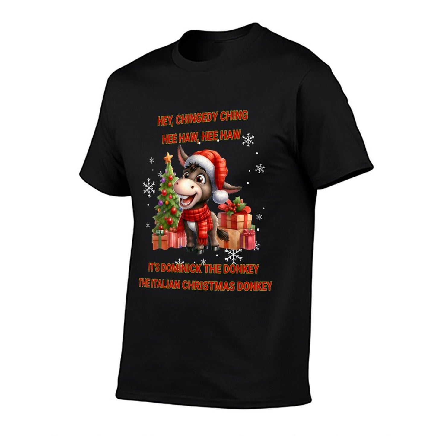 Funny Christmas Italian Christmas Donkey Dominick The Donkey  Easy-care T-Shirt