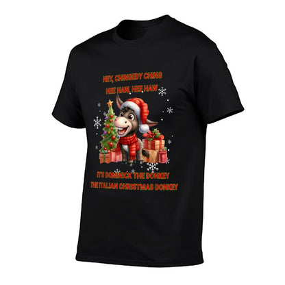 Funny Christmas Italian Christmas Donkey Dominick The Donkey  Easy-care T-Shirt