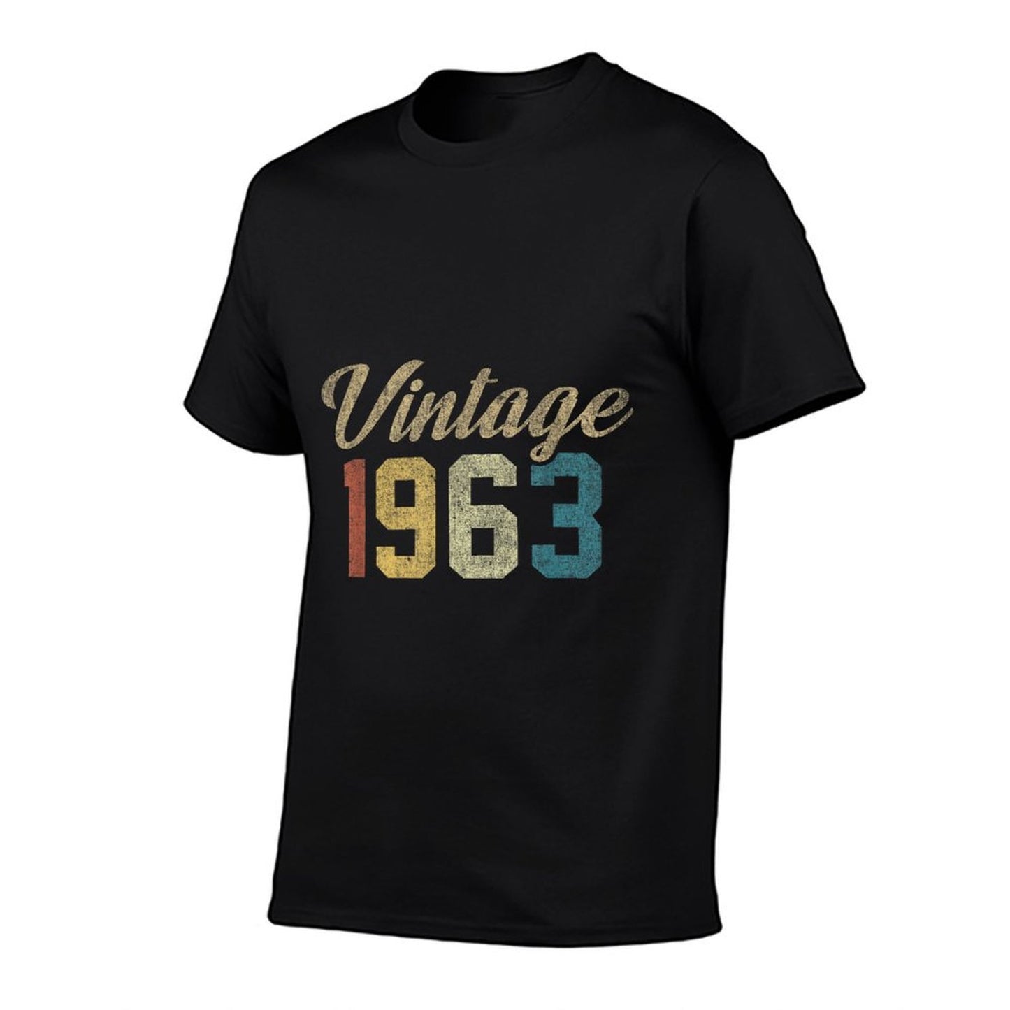 1963 60th Birthday - Happy 60th Birthday Vintage  Ribbed Collar T-Shirt