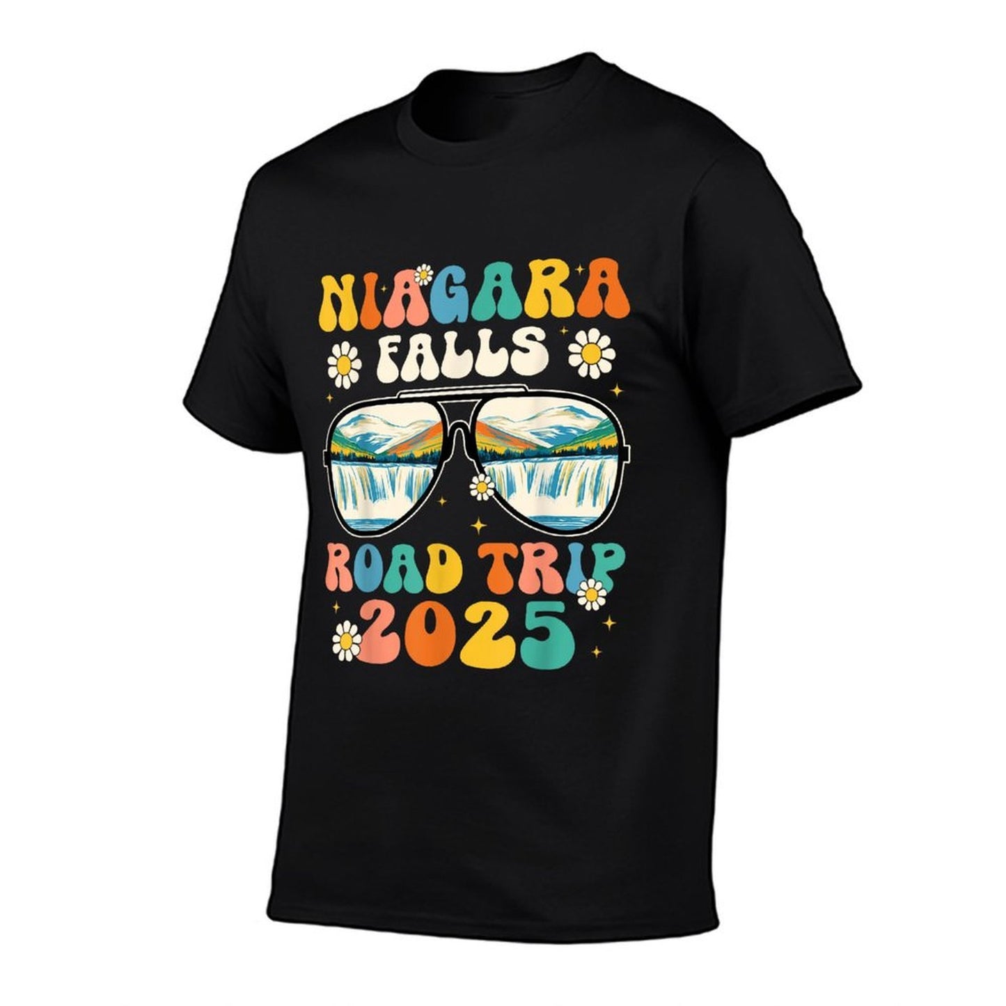 Niagara Falls Road Trip 2025 Sunglasses Family Vacation 2025  Summer-ready Fabric T-Shirt