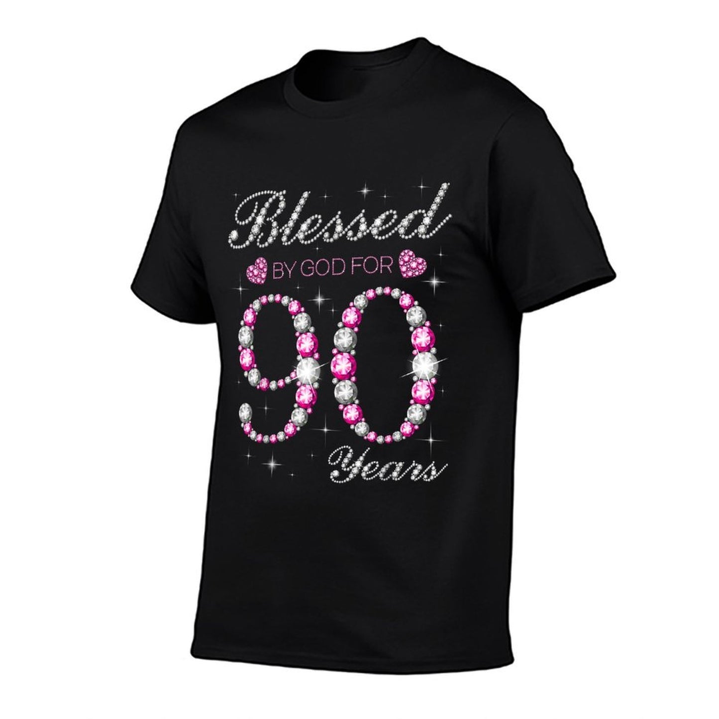 Blessed By God For 90 Years Old 90th Birthday Party B-day Comfortable T-Shirt