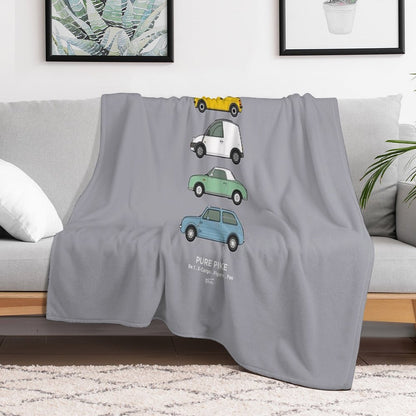 Pike Factory Classic Car Collection Compact Throw Blanket