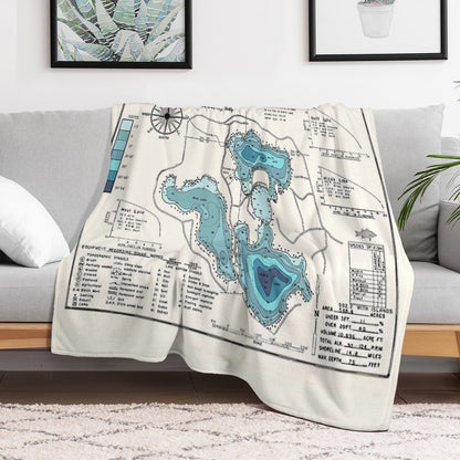 Spread Eagle Chain Lake WI Florence County Compact Throw Blanket