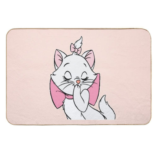 Marie Cute Aristocats. Beautiful Kitty. Cartoon Cat Teehee  High-Traffic Bath Mat