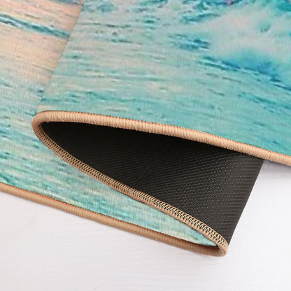 Hookipa Surf Sunset  Repositionable Bath Mat