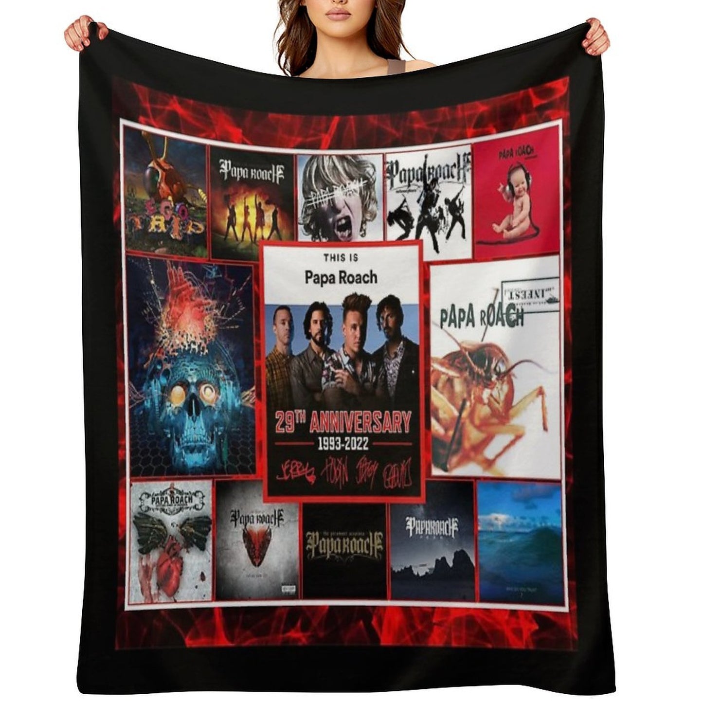 Greatest Albums 29th Anniversary 1993-2022 with Signatures Anti-pilling Throw Blanket