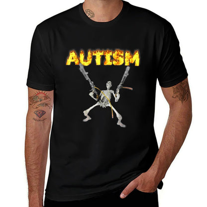 Autism Skeleton Meme  Vintage-inspired T-Shirt