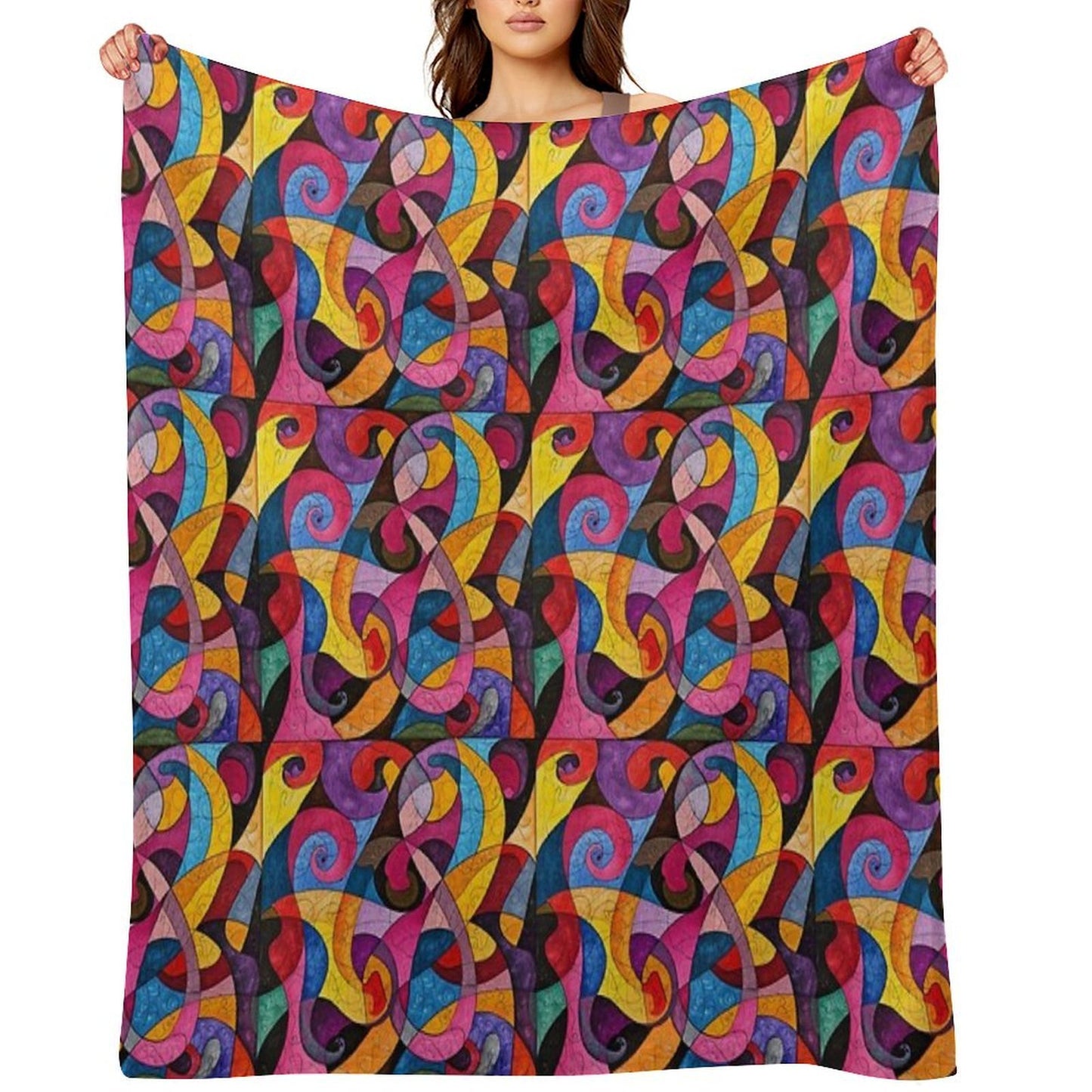Color Pattern Comfort Throw Blanket
