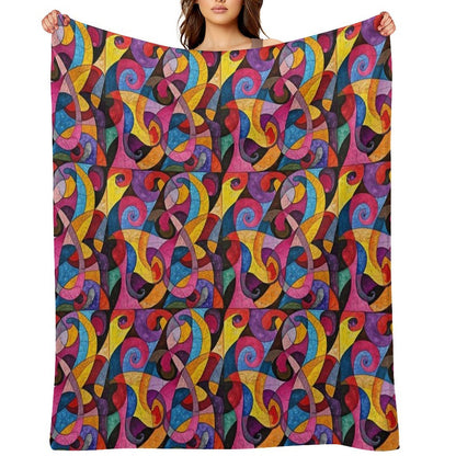 Color Pattern Comfort Throw Blanket