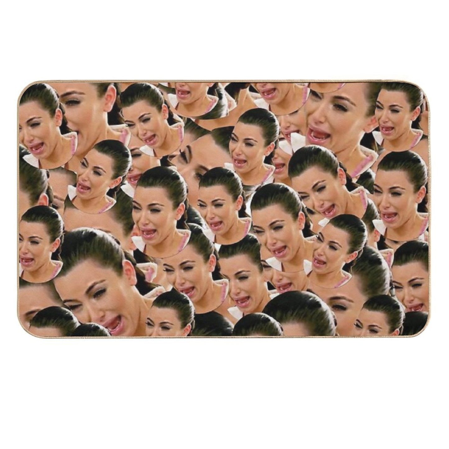 Crying Kim Kardashian  Fade-Resistant Bath Mat