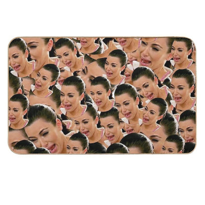 Crying Kim Kardashian  Fade-Resistant Bath Mat