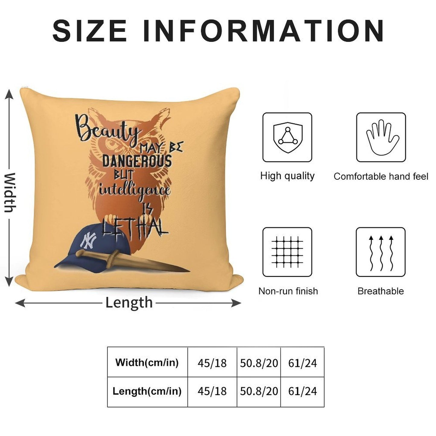 Intelligence Is Lethal - Percy Jackson Quotes Soft Reinforced Edging Throw Pillow