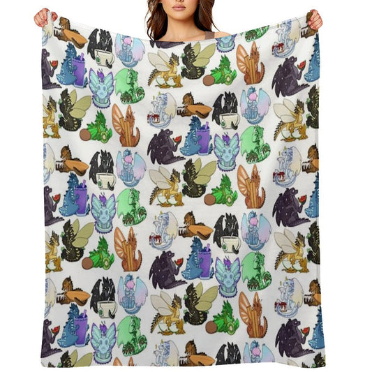 Wings of Fire with Foods Batch 2 Compact Throw Blanket