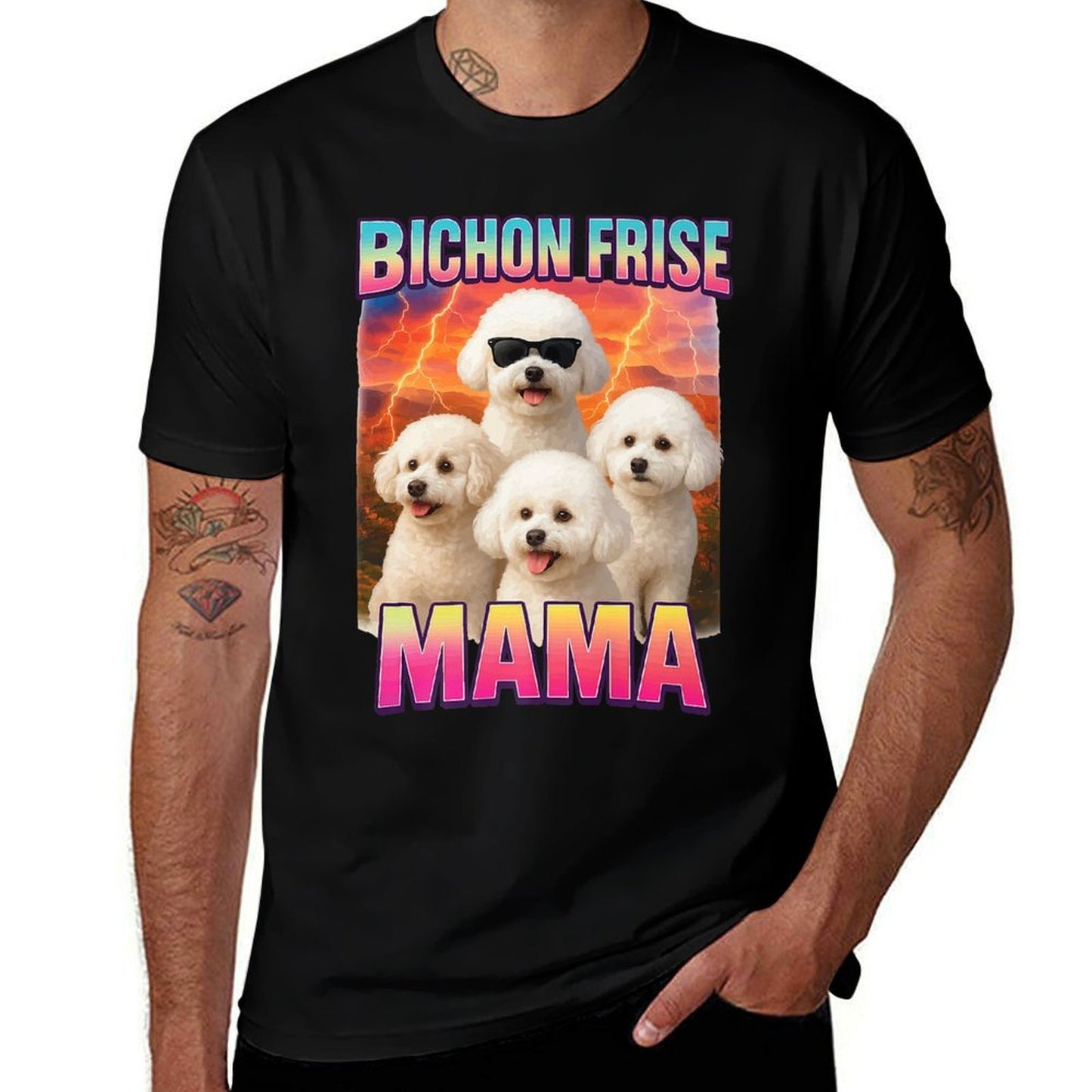 Bichon Frise Mama Premium Comfortable T-Shirt