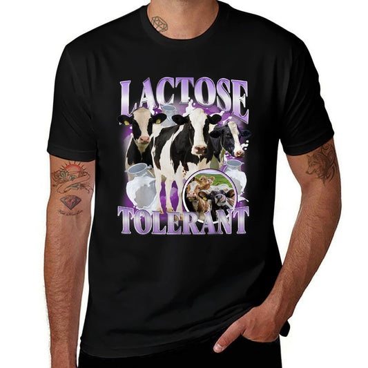 Lactose Tolerant Funny Gluten Intolerant Milk Lactose Meme  Versatile T-Shirt