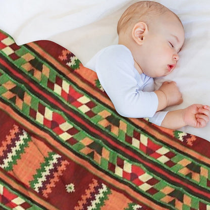 Bohemian Kilim Christmas Pattern Durable Throw Blanket
