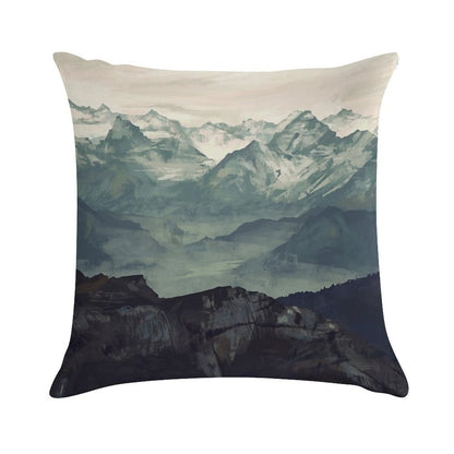 Mountain Fog Soft Ultra-Soft Texture Throw Pillow
