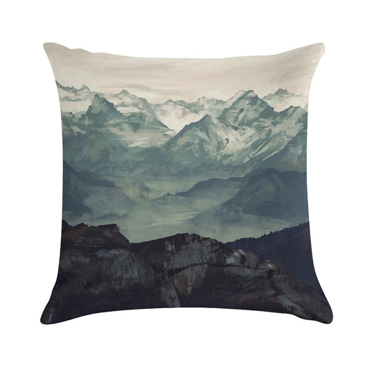 Mountain Fog Soft Ultra-Soft Texture Throw Pillow