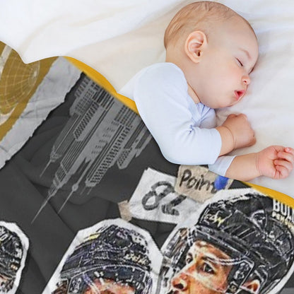 Pittsburgh Team Squad Design 1 Shrink-resistant Throw Blanket