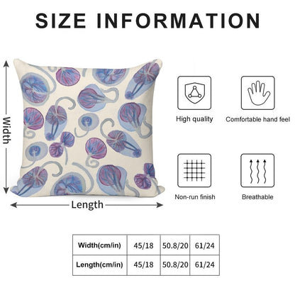 Funky Placenta Print Soft Multiple Sizes Throw Pillow