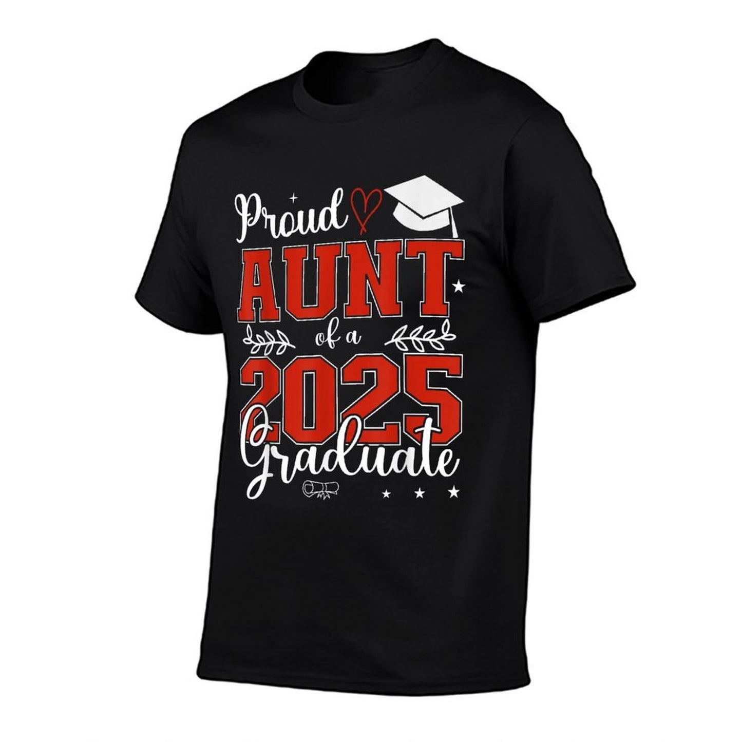 Proud Aunt of A Class of 2025 Graduate for Graduation  Heathered Texture T-Shirt