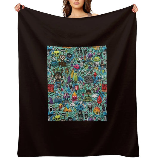 Cartoon Quick-dry Throw Blanket