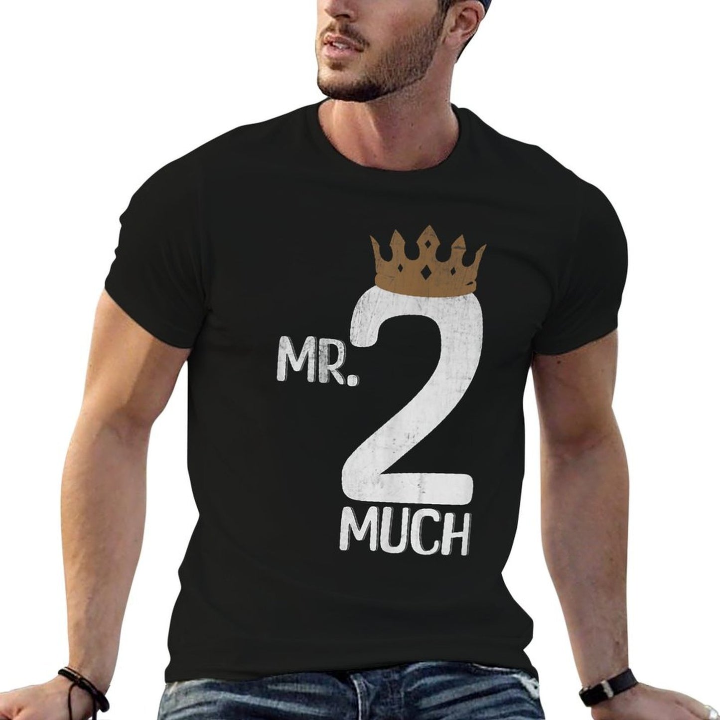Mr Two Much Funny 2nd Birthday Toddler Boys  Odor-resistant T-Shirt