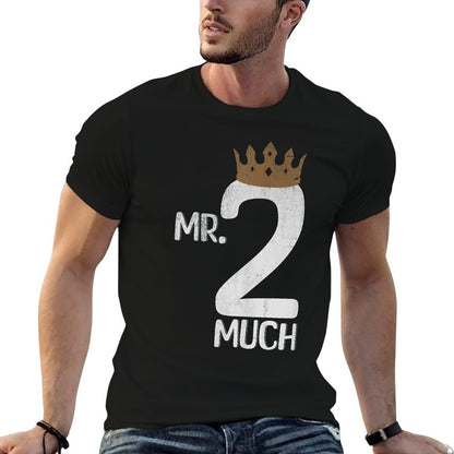 Mr Two Much Funny 2nd Birthday Toddler Boys  Odor-resistant T-Shirt