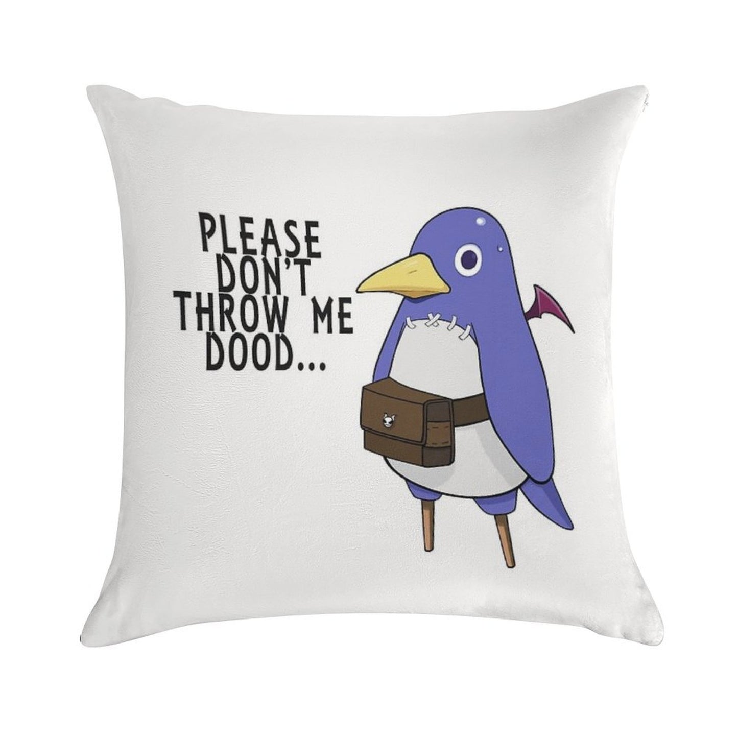 I'll Throw You Anyway Soft Hidden Zipper Throw Pillow