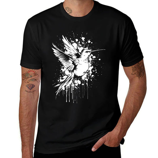 Hummingbird Birdwatching Ornithology Watercolor Hummingbird  Breathable T-Shirt