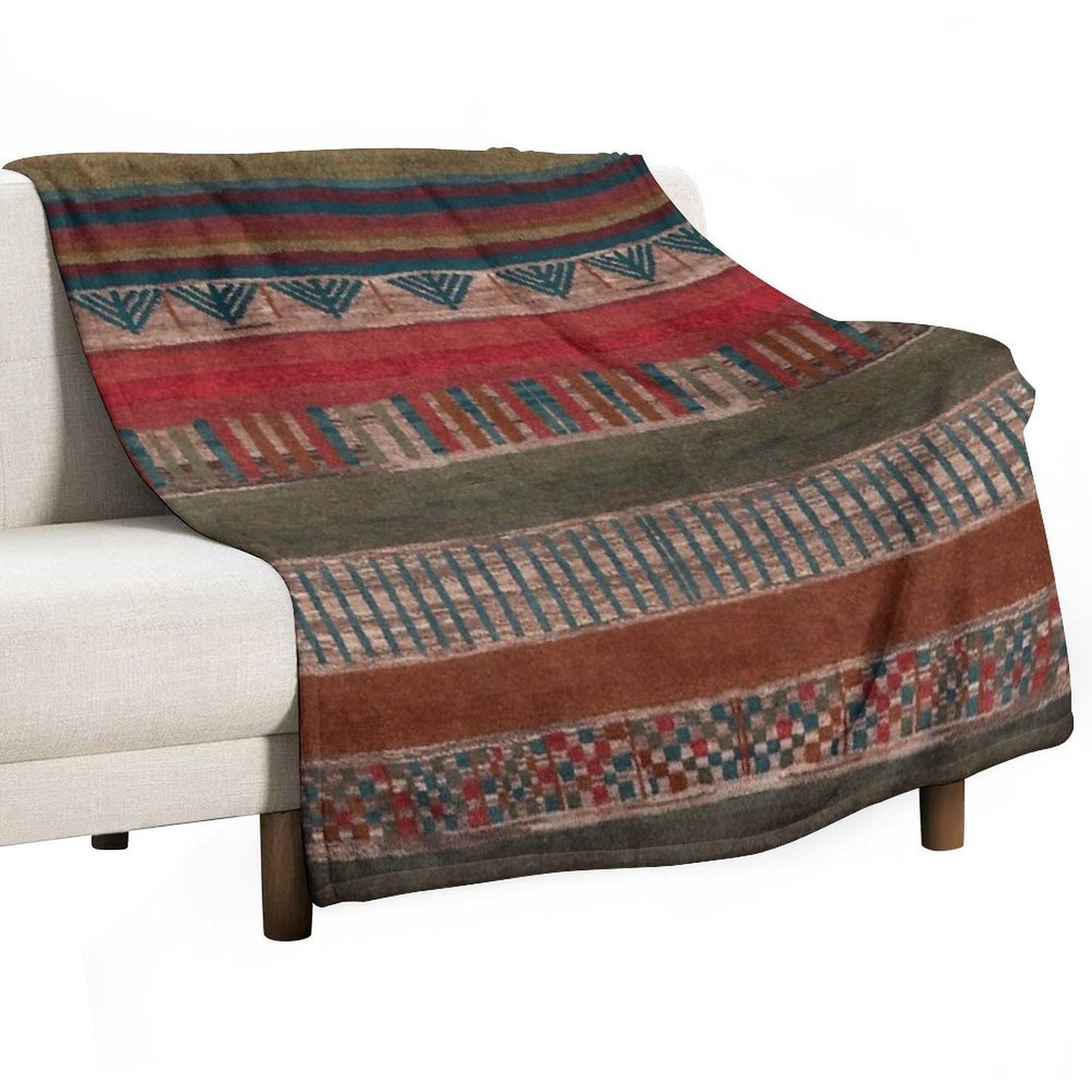 Bohemian Pattern Easy Care Throw Blanket