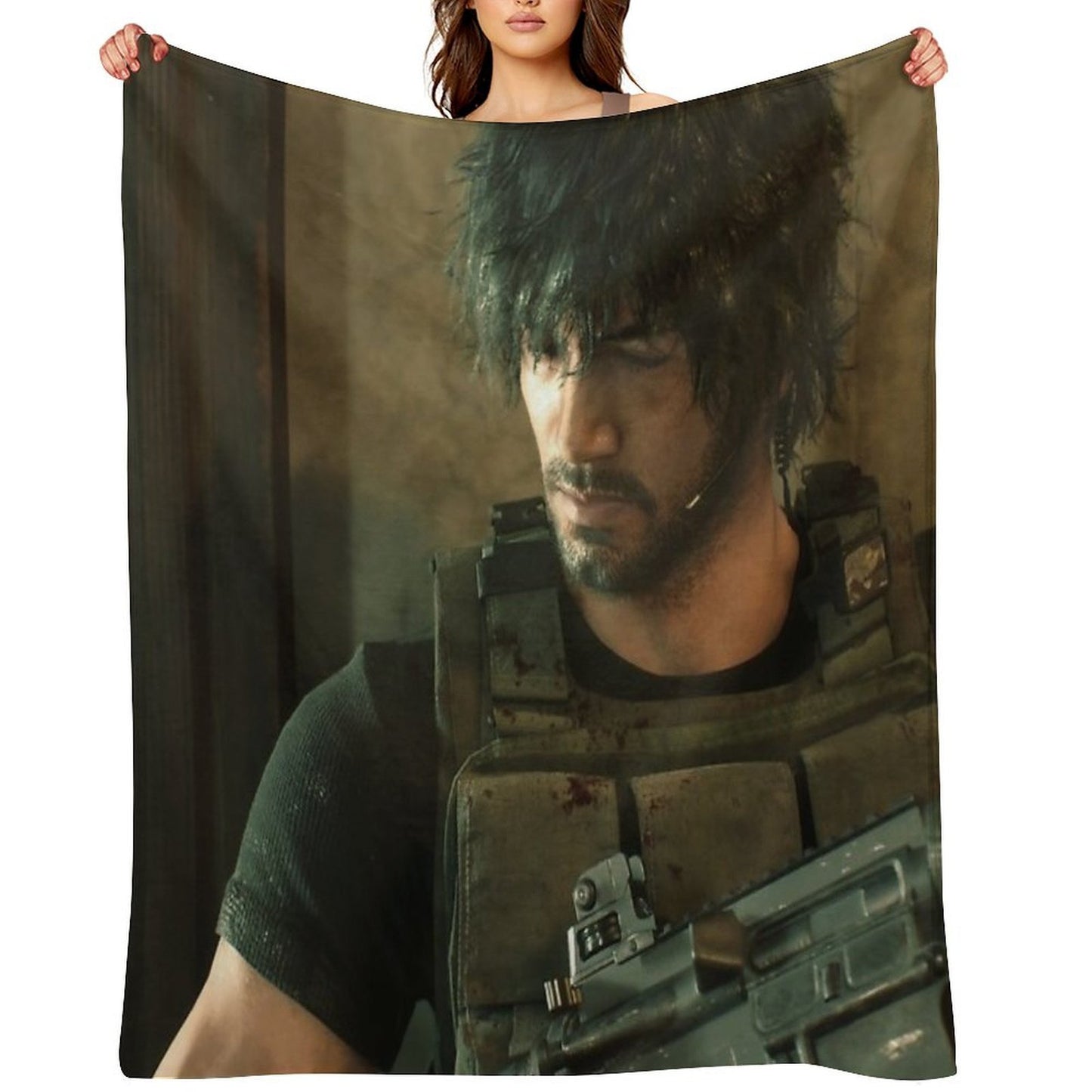 Resident Evil 3 - Carlos Easy Care Throw Blanket