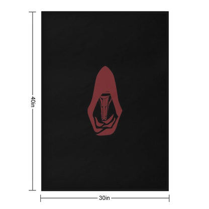 Minimalist Darth Revan Mask in Red – Star Wars KOTOR Inspired Design Comfort Throw Blanket