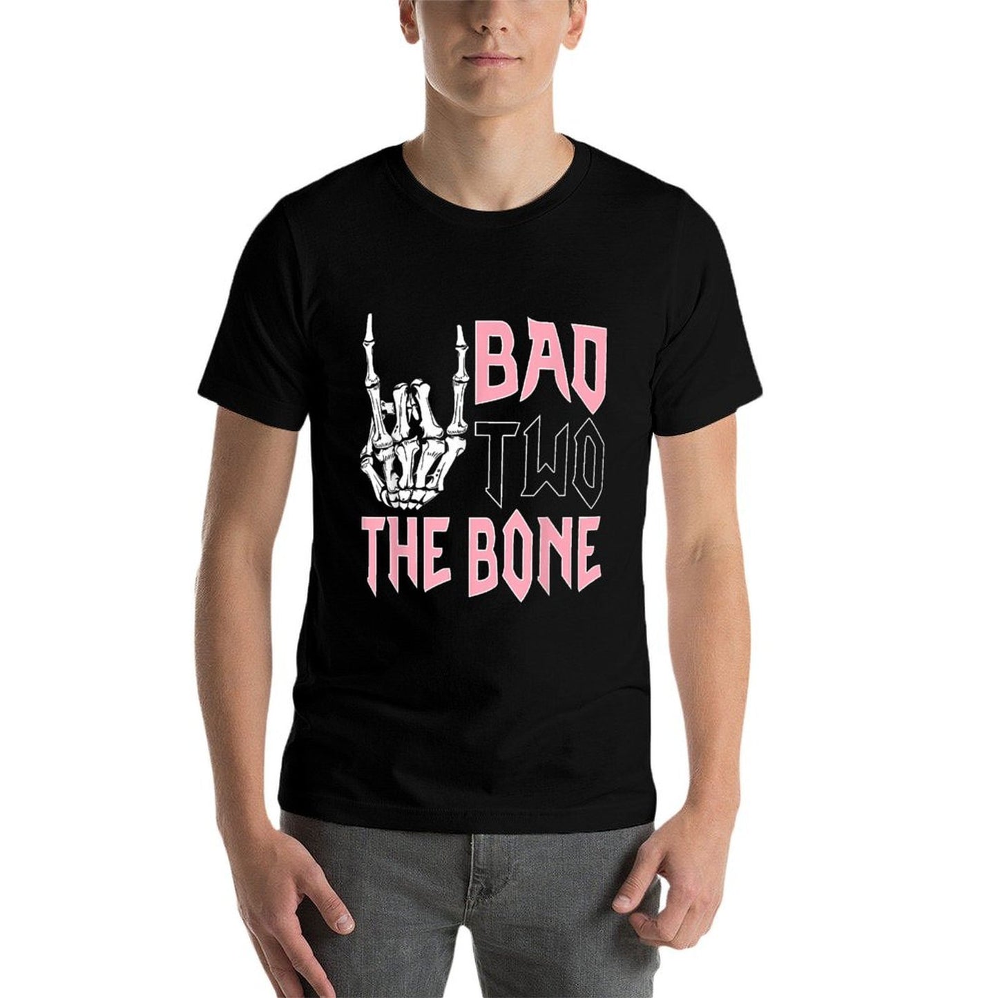 Bad Two The Bone Birthday 2 Years Old Birthday  Trendy Pattern T-Shirt