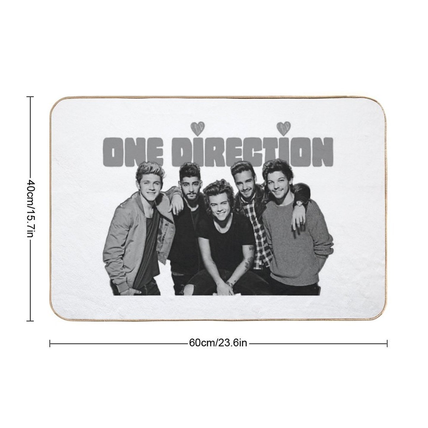One Direction Together  Repositionable Bath Mat